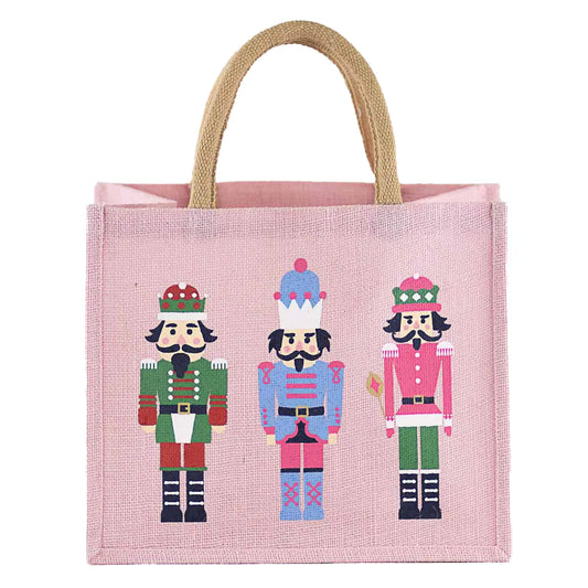 Nutcracker March Gift Tote Light Pink/Multi 12x10x8