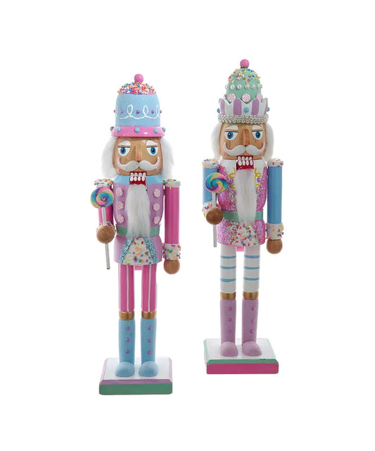 15" Candy Color Nutcrackers, 2 Assorted