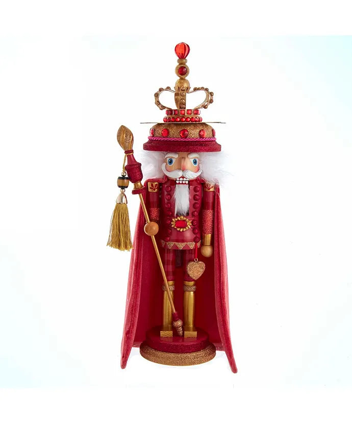 18" Hollywood Nutcrackers™ Coral King Nutcracker